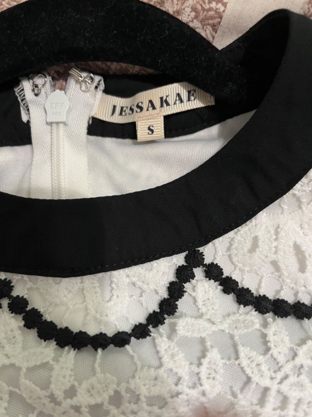 Jessakae White Lace Maxi Fit & Flare Dress Size S - Picture 2 of 6